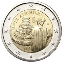2 EURO Taliansko 2015 - Dante Alighieri