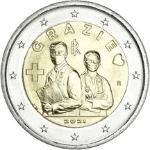 2 EURO Taliansko 2021 - Grazie