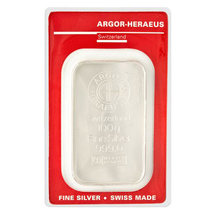 Strieborná tehlička Argor-Heraeus 100 g