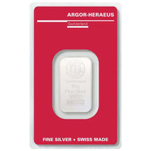 Strieborná tehlička Argor-Heraeus 10 g
