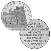 Medaila Slovensko - Hrad Beckov