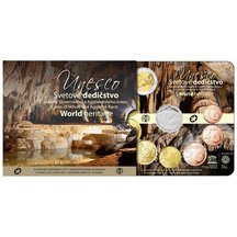 Sada obehových EURO mincí SR 2017 - Jaskyne Slovenského krasu