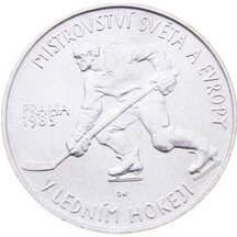 100 Kčs Československo 1985 - Majstrovstvá sveta v hokeji