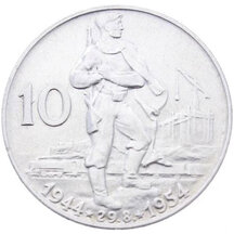 10 Kčs Československo 1954 - SNP