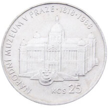 25 Kčs Československo 1968 - Národné múzeum v Prahe