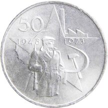 50 Kčs Československo 1973 - Víťazný február