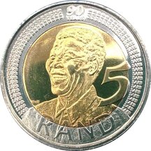 5 Rand Južná Afrika 2008 - Nelson Mandela