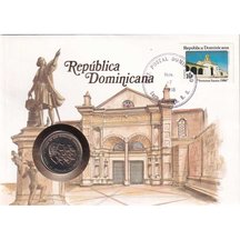 Numizmatická obálka Dominikánska republika 1988