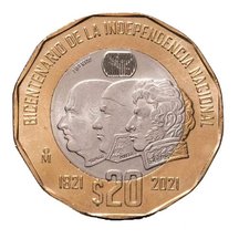 20 Pesos Mexico 2021 - Nezávislosť