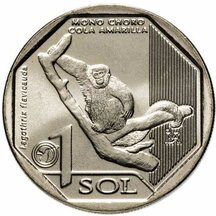 1 Sol Peru 2019 - Opica