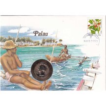 Numizmatická obálka Palau 1988