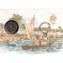 Numizmatická obálka Tonga 1989