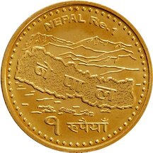 1 Rupee Nepál 2009