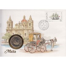 Numizmatická obálka Malta 1983