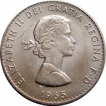 1 Crown Veľká Británia 1965 - Winston Churchil
