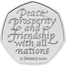50 Pence Veľká Británia 2020 - Brexit