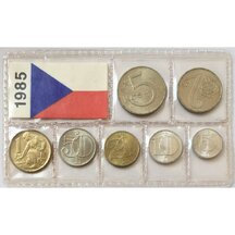 Sada obehových mincí ČSSR 1985
