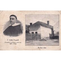 Pohľadnica P. Odilo Pospíšil 1922 - Rodný dum