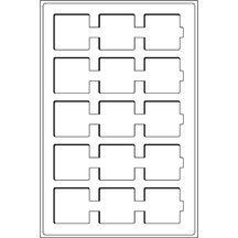 Náhradná zásuvka do kufríka, na mince v papierových puzdrách