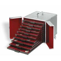 Hliníkový box na zásuvky s mincami rady MB