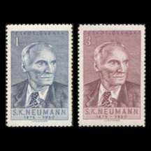 Séria známok Československo 1950 - S.K.Neumann