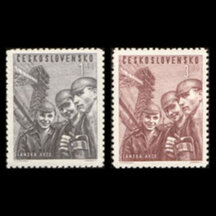 Séria známok Československo 1951 - Lánska akcia