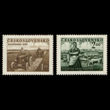 Séria známok Československo 1951 - Poľnohospodárstvo