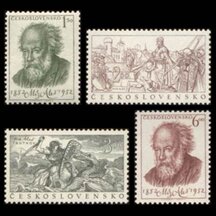 Séria známok Československo 1952 - M. Aleš