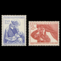 Séria známok Československo 1953 - Medzinárodný deň žien