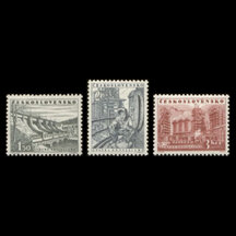 Séria známok Československo 1953 - Stavby socializmu