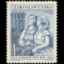 Známka Československo 1952 - Medzinárodný deň žien
