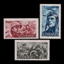 Séria známok Slovensko 1943 - Vojenské