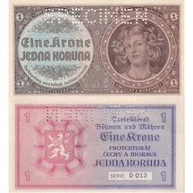 1 Koruna 1940 Protektorát Čechy a Morava - séria D