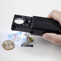 LED vyťahovacia lupa s UV lampou