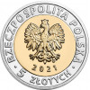 5 Zloty Poľsko 2021 - Brama Zuraw (Obr. 0)