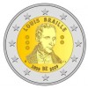 2 EURO Belgicko 2009 - Louis Braille (Obr. 0)