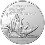 1 Dollar Austrália 2023 - Nosorožec biely