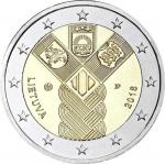 2 EURO Litva 2018 - Storočnica pobaltských štátov