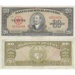20 Pesos 1958 Kuba