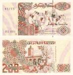 200 Dinars 1992 Alžírsko