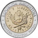 1 Peso Argentína 2013 - Prvá minca