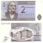 2 Krooni 1992 Estónsko