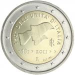 2 EURO Taliansko 2011 - 150. výročie zjednotenia