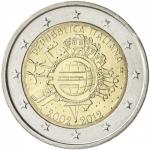 2 EURO Taliansko 2012 - 10. rokov Euro meny