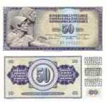 50 Dinara 1968 Juhoslávia
