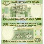 500 Francs 2004 Rwanda
