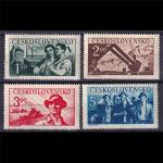 Séria známok Československo 1950 - Výročie oslobodenia