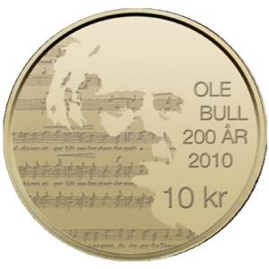 10 Kroner Nórsko 2010 - Ole Bull
Click to view the picture detail.