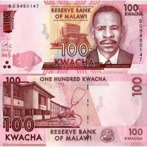 100 Kwacha 2016 Malawi
Click to view the picture detail.