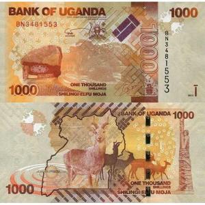 1000 Shillings 2013 Uganda
Klicken Sie zur Detailabbildung.